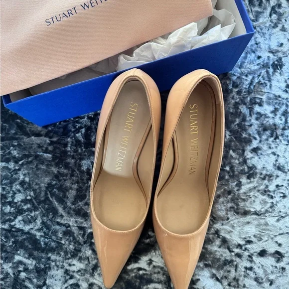Brand New Stuart Weitzman Nude Stuart 85 Pump - Picture 3 of 4